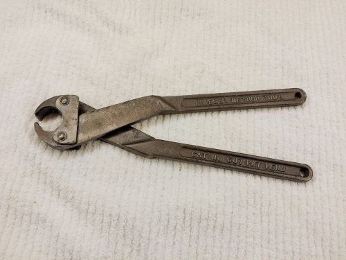 VINTAGE CONDUIT CRIMPER, BRIEGEL METHOD TOOL, CAT NO. 607, GREENLEE, RIDGID