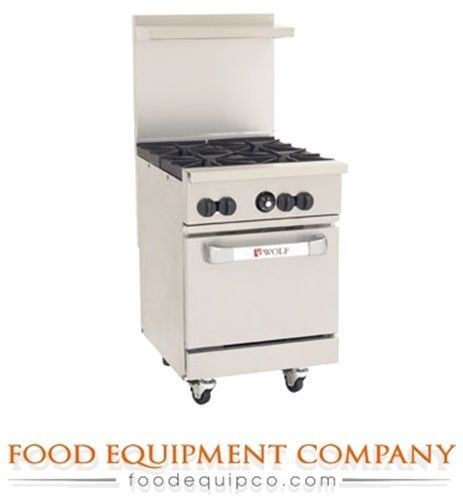 Wolf C24S-4B Challenger XL™ Restaurant Range Gas 24&#034; (4) Burners