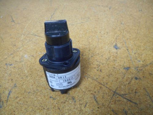 Allen Bradley 800H-UR13 Ser F Potentiometer 1000OHMS 300VAC 2W Gently Used