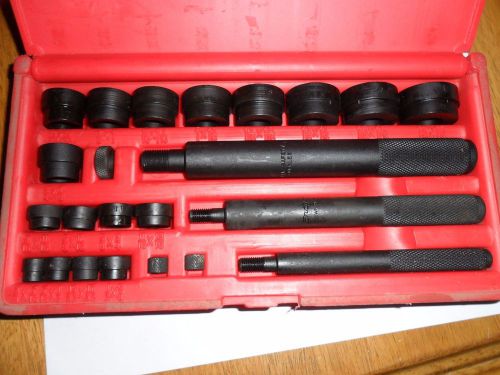 Complete SNAP-ON Bushing Driver Set,22 Piece Kit inc Storage Case, A157C NICE