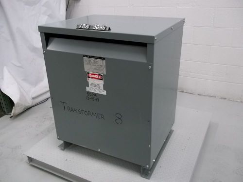 Square D 112.5 KVA 3 Phase Pri 480 Volt Sec 208y/120 Volt Transformer (TRA3096)