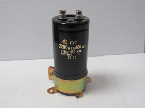 HITACHI AIC CAPACITOR FX2 2200MFD 400/450VDC - USED