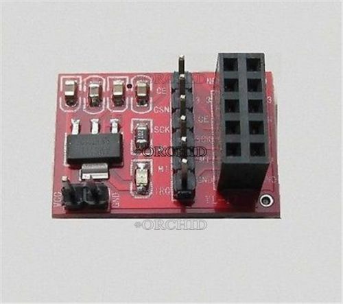 2pcs socket adapter plate board for 10pin nrf24l01+ wireless transceive module