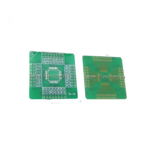 2pcs TQFP-64 TQFP64 Adapter SMD PCB convert to DIP-64 New