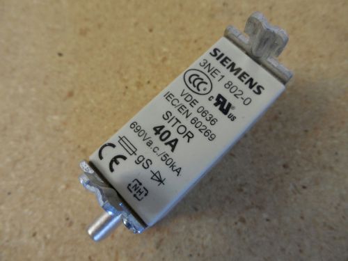 Siemens 3NE1 802-0 Fuse 40A New