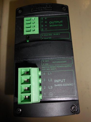 Murr Electronik MCS10-3X400-500/24 3 Phase Switch Mode Power Supply Used C3