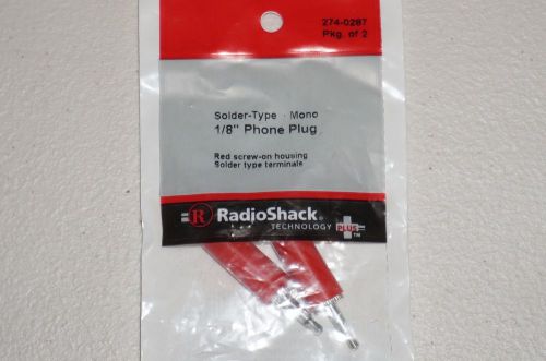 Solder-Type Mono 1/8&#034; Phone Plug #274-0287 by RadioShack