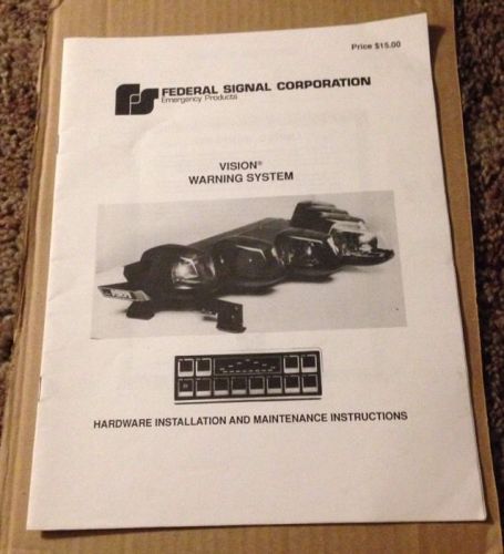 Federal Signal Vision Instructions