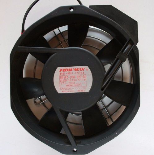 MINEBEA FLOW MAX AXIAL FAN WITH GRILL 5915PC-20W-B20-04,N AC 200V 50/60HZ 26/31W