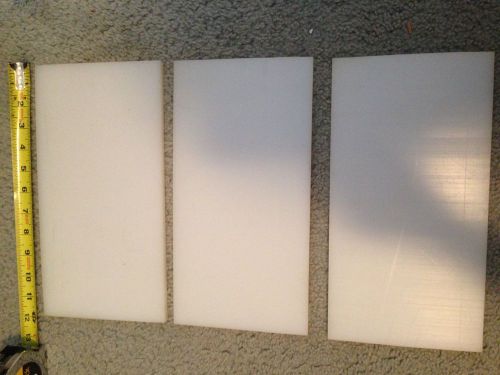 UHMW-PE PLASTIC FLAT STOCK- 3 PIECES