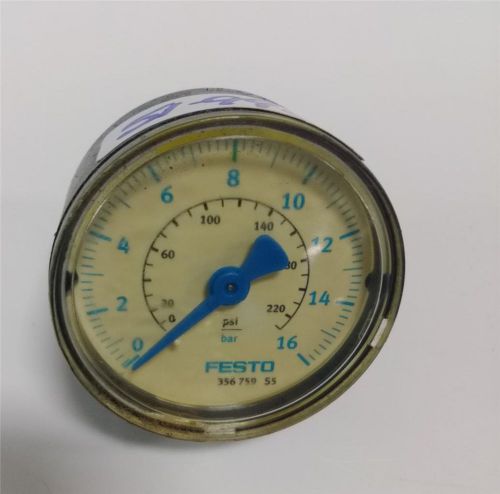 FESTO PRESSURE GAUGE  0-16 PSI 356759