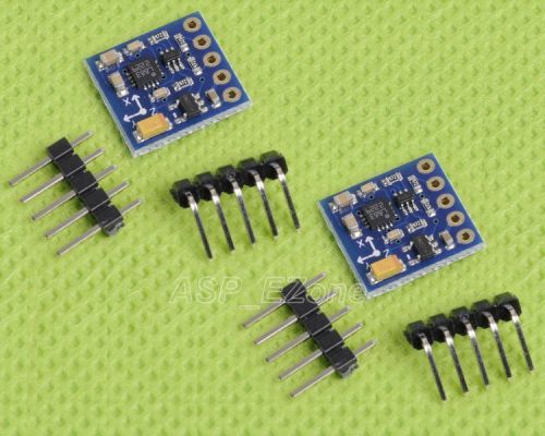 2pcs power supply:3v-5v hmc5883l triple axis compass magnetometer sensor module for sale