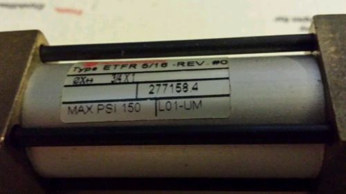 Norgren ETFR 5/16-REV #0 Pneumatic Air Cylinder 3/4&#034; Bore 1&#034; Stroke ET Series