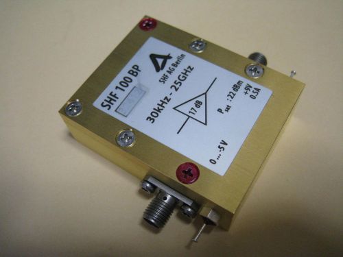 SHF100BP 30KHz to 25GHz 14dB gain +22dBm Power Amplifier