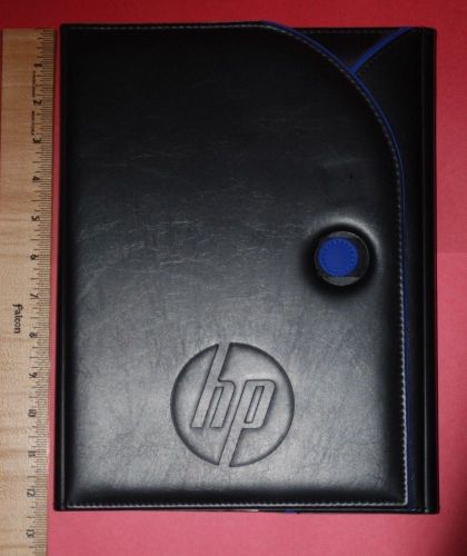 Hewlett packard portfolio black with hp logo binder planner for sale