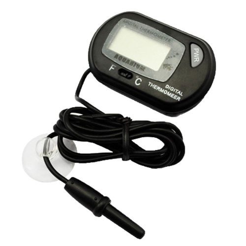 Digital Aquarium Terrarium Fish Tank Thermometer Black