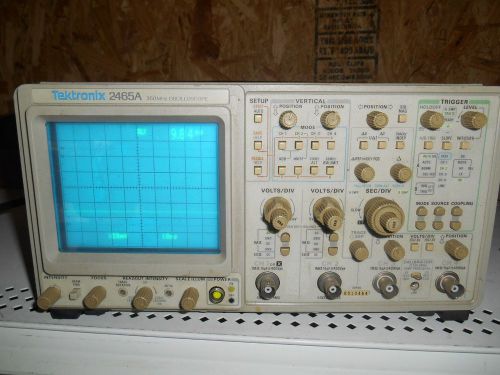 Tektronix  TEK 2465A 350MHz   Oscilloscope  Lot 17