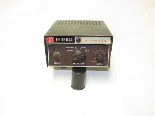 Vintage Federal Signal Director PA-15A Electronic Siren Wail Yelp Radio PA