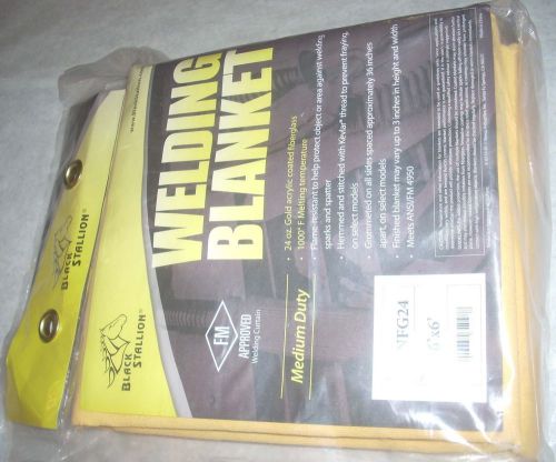 Black Stallion B-NFG24 24oz Welding Blanket 6x6 Neoprene Over Fiberglass