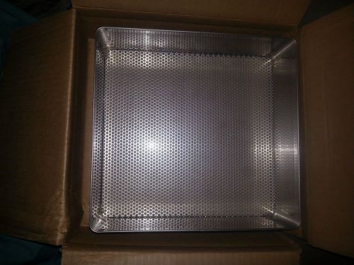 Stainless steel sterilization basket 10 1/2&#034; x 10 &#034; x 3 1/2&#034; free shipping for sale