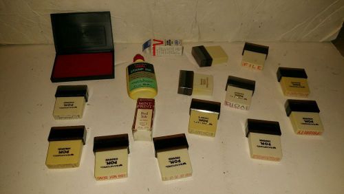 SANFORD POM STAMPERS LOT 12 stamps 16 pieces