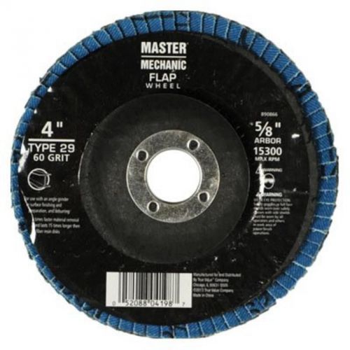 4&#034; x 5/8&#034; 60g flap disc master mechanic cutoff wheels 890866 052088041987 for sale