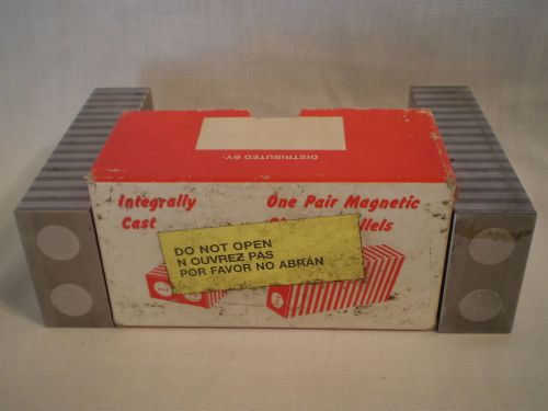 Integrally cast one pair laminated magnetic chuck parallels 1&#034;x2&#034;x4&#034; for sale