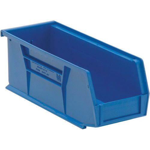 (100) QUANTUM Stacking Bins 5 1/2&#034; x 10 1/2&#034; x 5&#034; Plastic Shelf Bins - Used