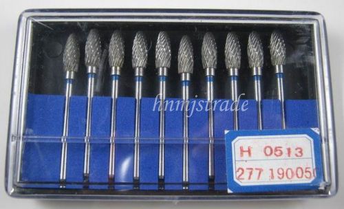 1 Box 10 Pcs Dentistry Steel Tungsten carbide burs Dental Equipment H5