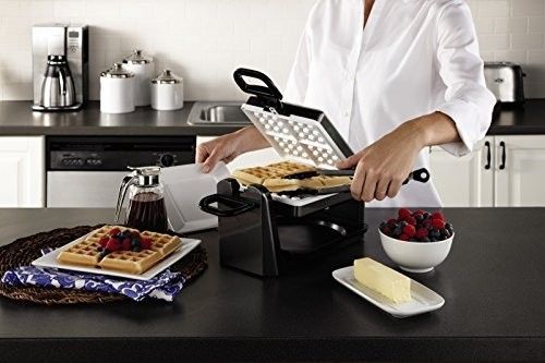 Belgian Waffle Maker DuraCeramic Non stick Ceramic Coating Electric Kitchen