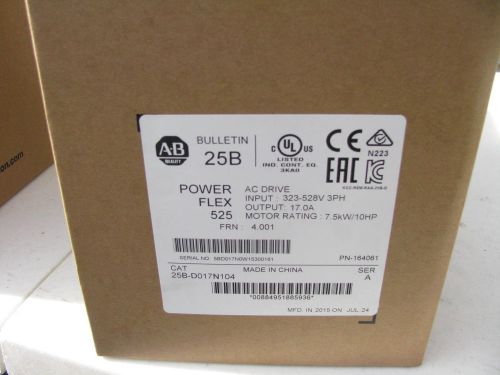 Allen Bradley AC Drive 25B-D017N104 25BD017N104  New