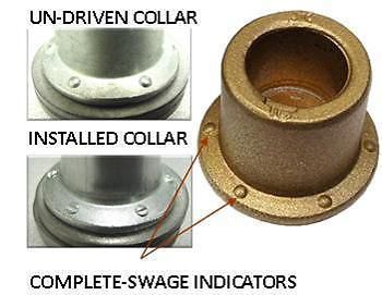 BTC5-R12GAH-X HUCK, BOBTAIL COLLAR .375D, STL GR5/ZNC CLR ELECTROPLATE