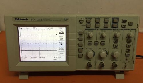 TEKTRONIX TDS 1012 TWO CHANNEL DIGITAL STORAGE OSCILLOSCOPE 100MHZ 1GS/s TDS1012