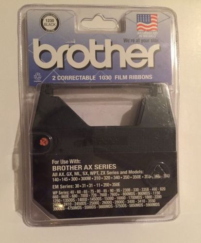 - NEW Brother 2 Pack Correctable 1030 Film Ribbons 1230 Black