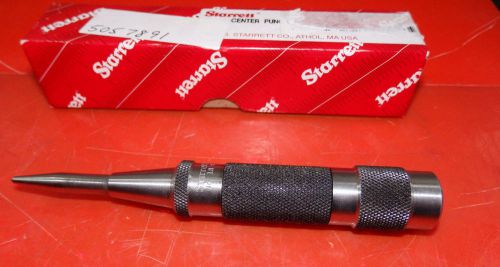 Starrett, Automatic Center Punch, Steel, 11/16&#034;, 5-1/4&#034; OAL, 18C, /HK1/