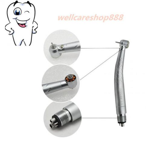 Dental push button led high speed handpiece 4 holes e-generator fiber optic for sale