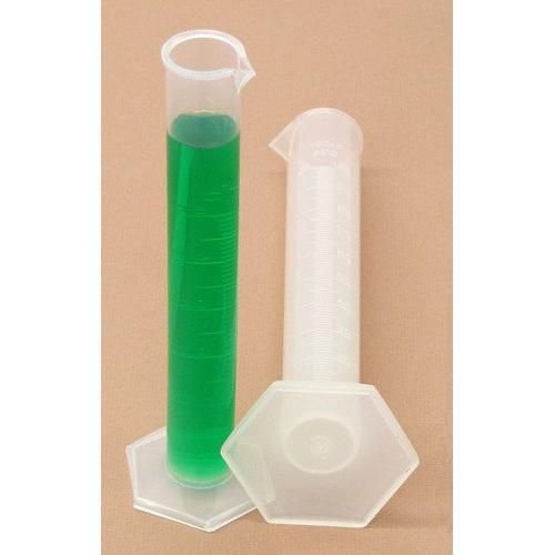 Seoh graduated cylinder plastic pp 50 ml hex base new for sale