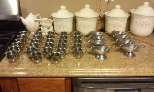 LOT of 35 VOLLRATH 46003  Stainless Steel  Creamer MILK 47573