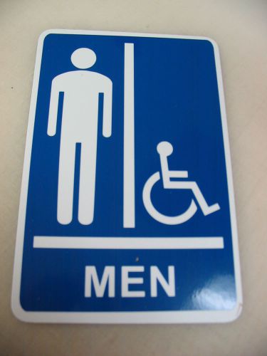 MEN HANDICAP BATHEROOM - OSHA ADA Safety SIGN 6&#034; x 9&#034;