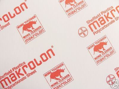 polycarbonate clear makrolon 1/4&#034;  X  21&#034;  x 11&#034;