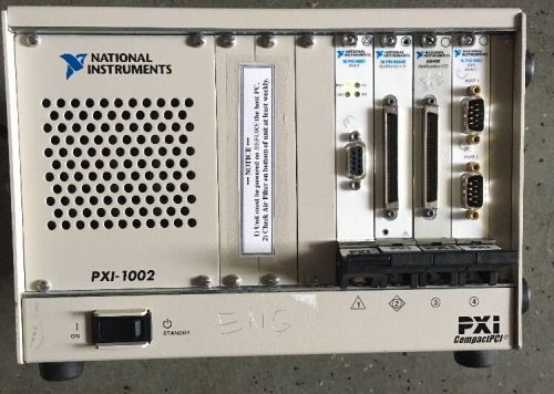 National Instruments PXI-1002 4-Slot 3U Chassis W/PXI-8331, PXI-6040E(2), P 8461