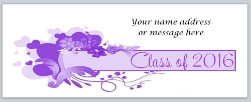 30 Personalized Graduation Return Address Labels Buy 3 get 1 free (bo265)