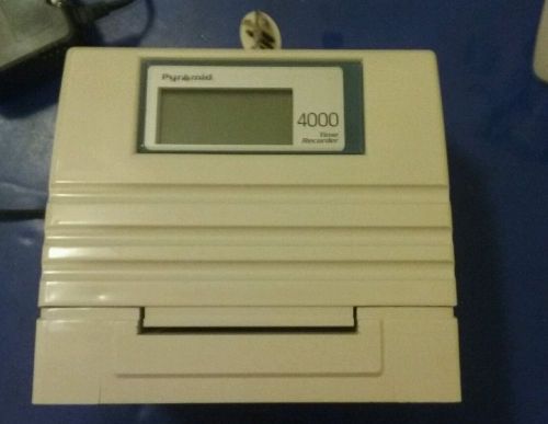 Pyramid 4000 Auto Totaling Time Clock Pyramid PTR-4000 Time Clock