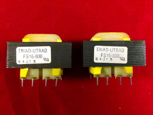 UNUSED TRIAD FS16-800 SPLIT PACK POWER TRANSFORMER PRI 115/230 DUAL 16V or 8V CT