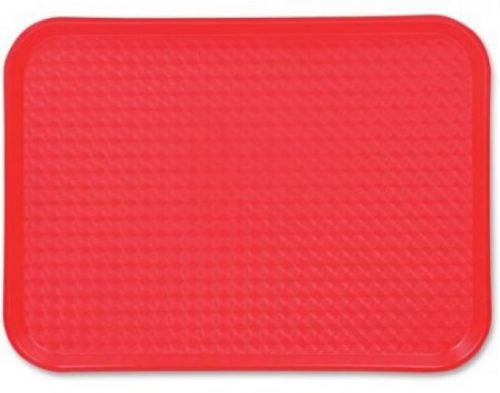 Kitchenware Textured Rugged Food Tray Polypropylene Dishwasher-Safe Red