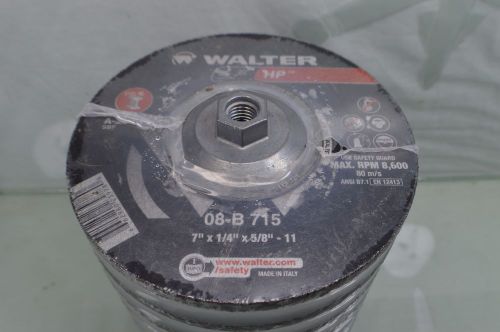 Walter Grinding Wheels 7&#034;X1/4&#034;X5/8&#034; - 11 Quantity 10 8-B 715