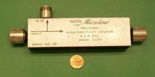 Narda 23379 precision directional coupler 9-18 GHz data