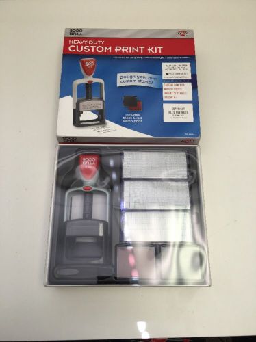 Used cosco heavy duty custom print kit 2000 plus *design your own* stamp for sale