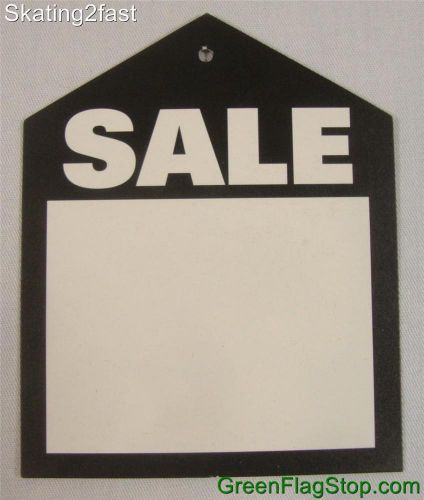 50 Black Oversized Sale Unstrung Price Tags Garment Merchandise
