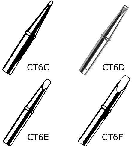 Weller WELLER CT6E8 TIP, SOLDERING IRON, SCREWDRIVER, 6.35MM